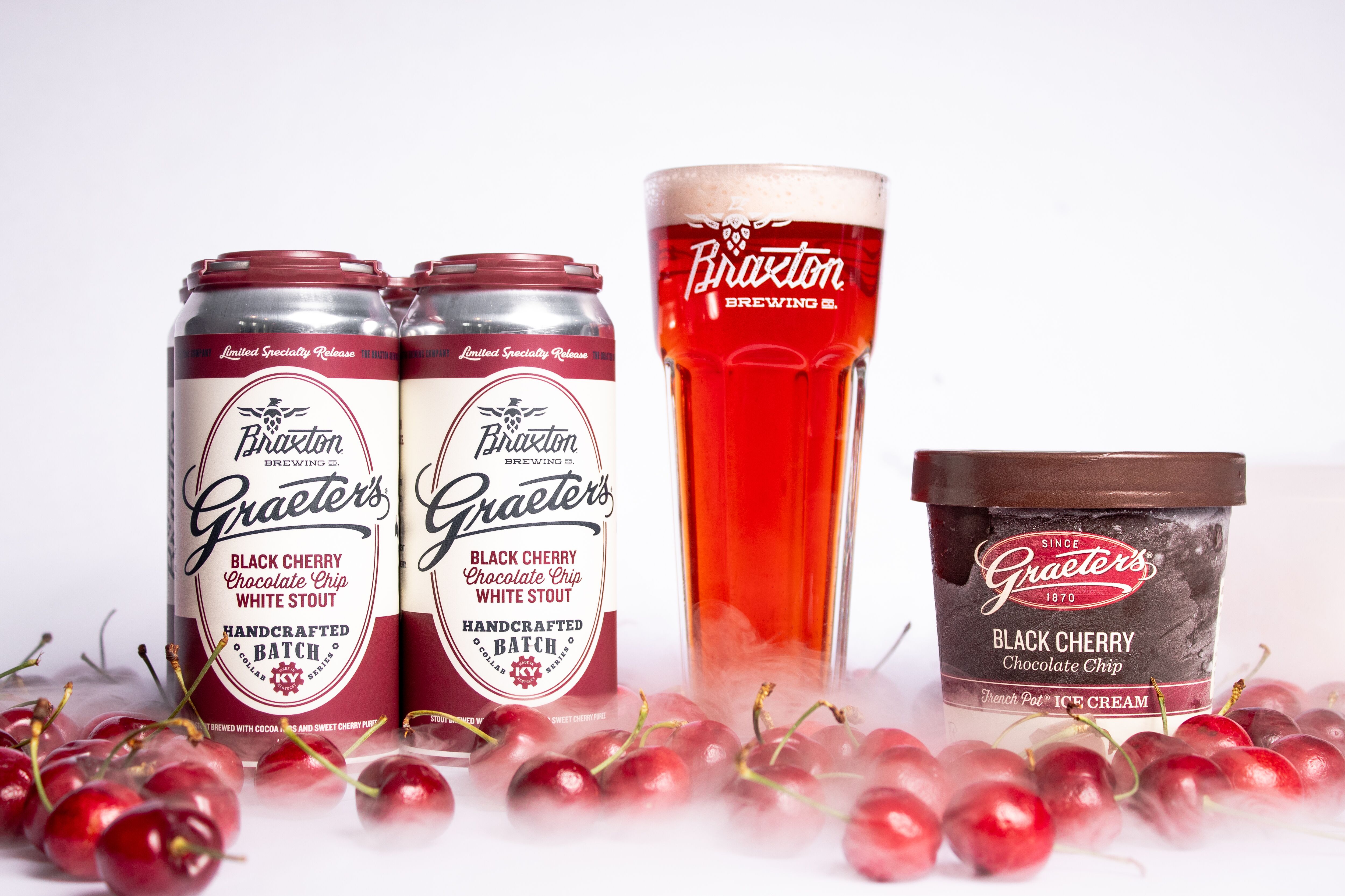 Graeter’s Ice Cream & Braxton Brewing Co. launch Black Cherry Chocolate Chip White Stout